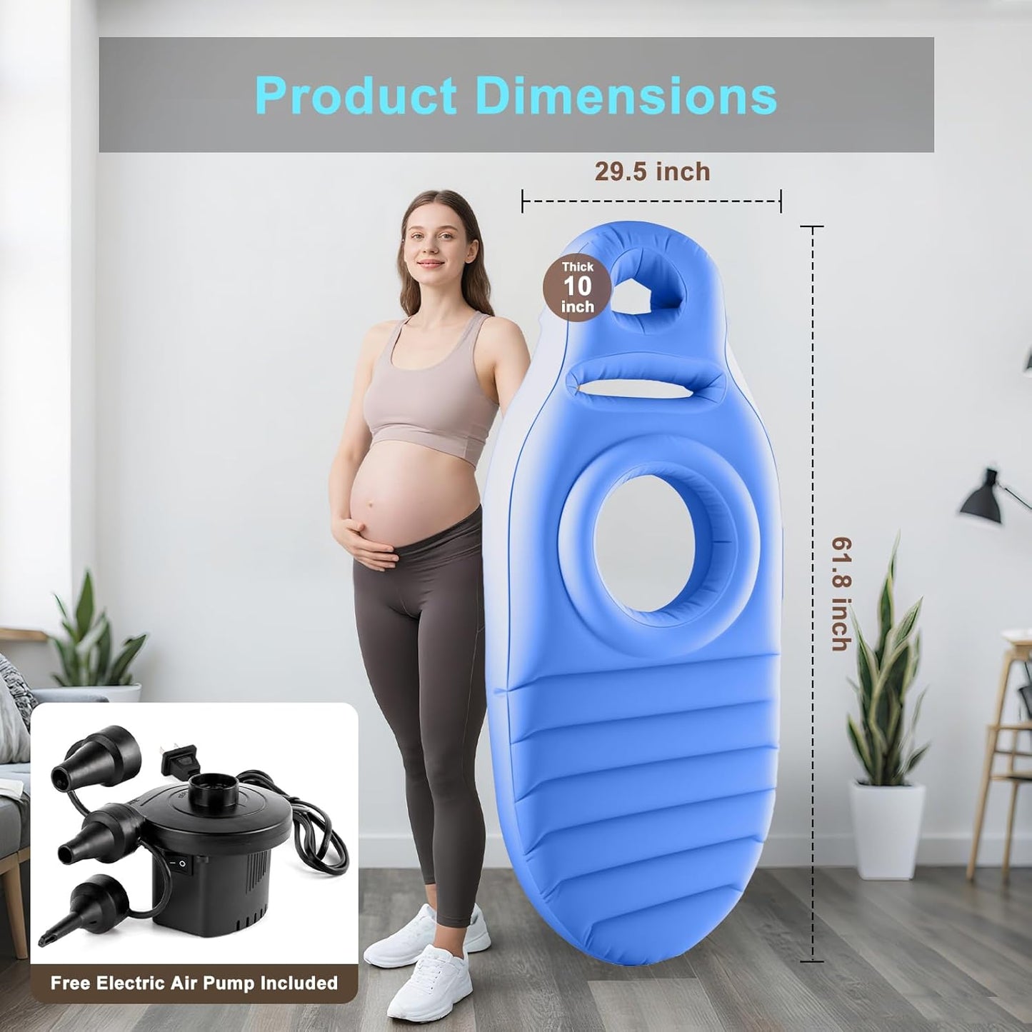 bellykicks inflatable pregnancy pillow