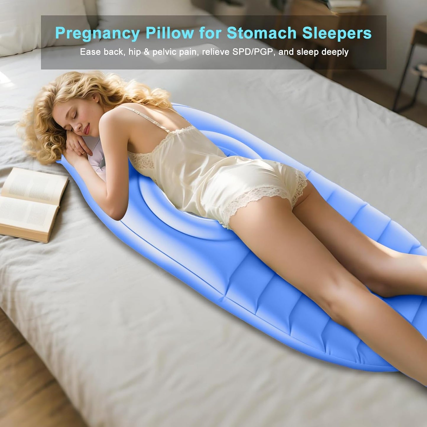 bellykicks inflatable pregnancy pillow