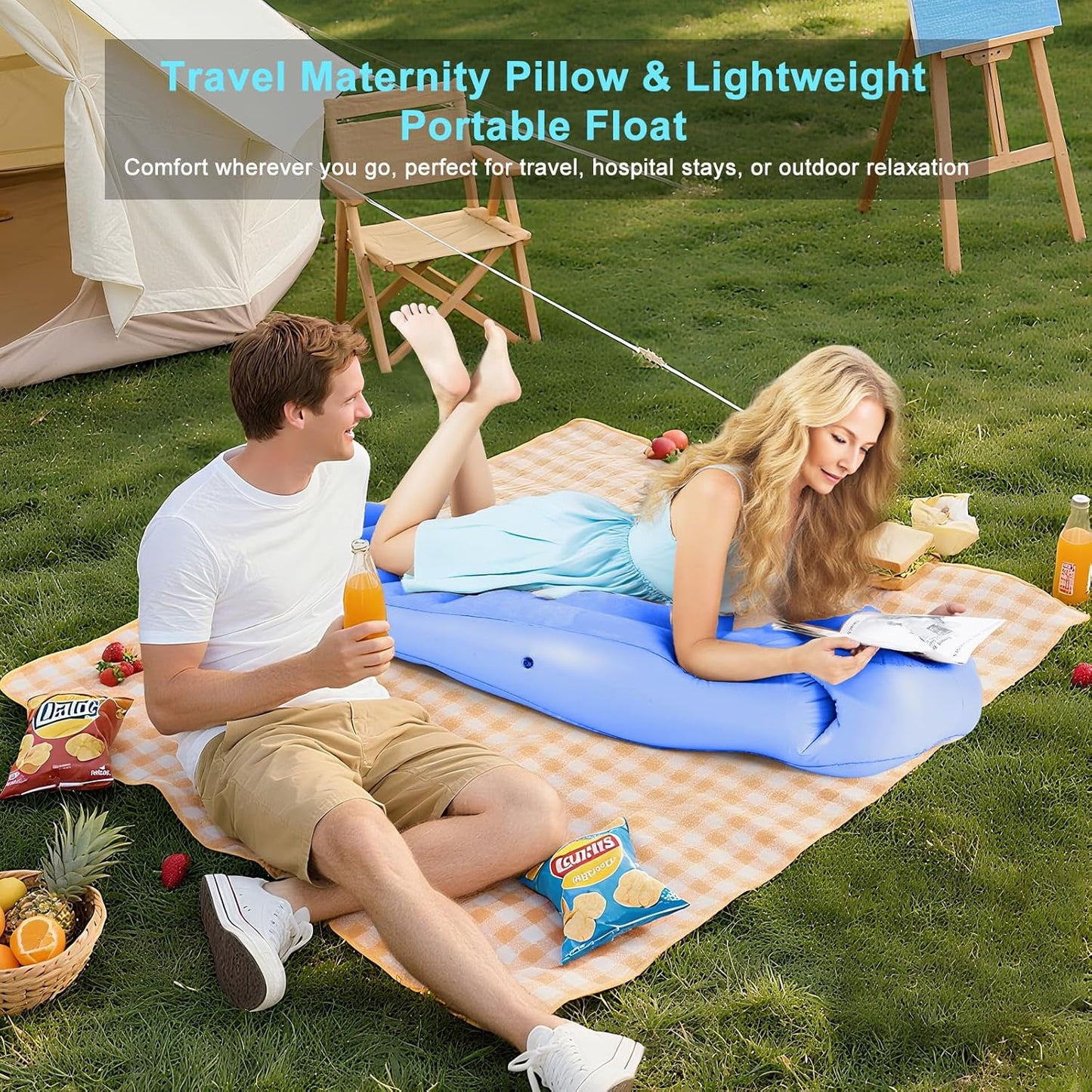 bellykicks inflatable pregnancy pillow